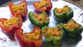 Topping stuffed peppers