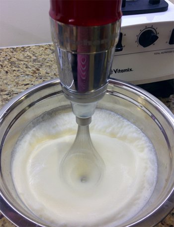 Homemade whipping cream