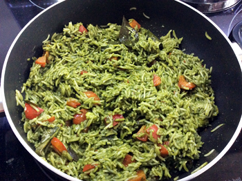 Green Rice Dish