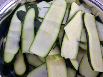 Sliced & Salted Zucchini