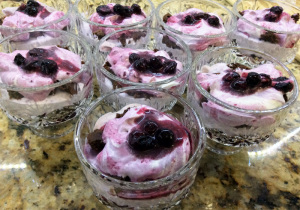 Blueberry Brownie Mousse