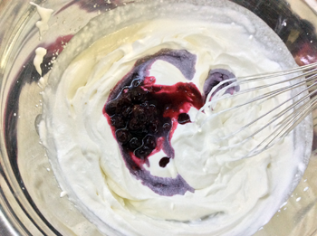 Blueberry Whipped Cream
