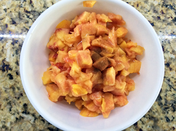Peaches with Spices