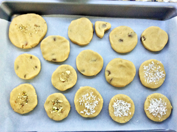 Line Cookies to bake