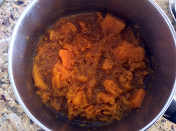 Spiced Pumpkin Cooked